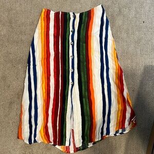 Olivaceous multicolored skirt